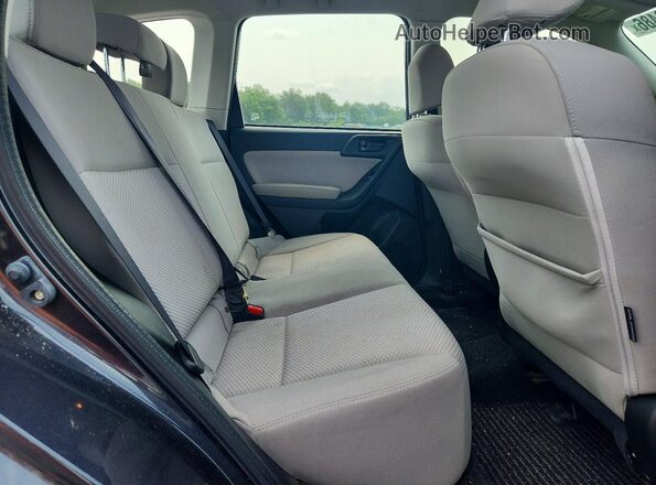 JF2SJABCXHH505691 2017 SUBARU FORESTER Charcoal უკანა სავარძლების ხედი