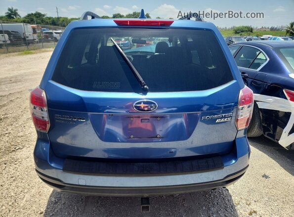 JF2SJADC0GH487035 2016 SUBARU FORESTER Blue Հետևի տեսք