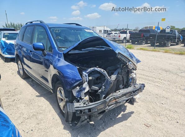 JF2SJADC0GH487035 2016 SUBARU FORESTER Blue Առջևի աջ