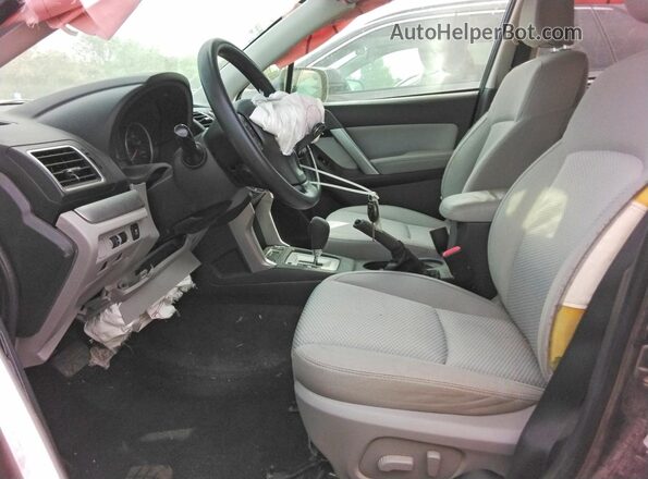 JF2SJADC0GH517179 2016 SUBARU FORESTER Charcoal Front interior view