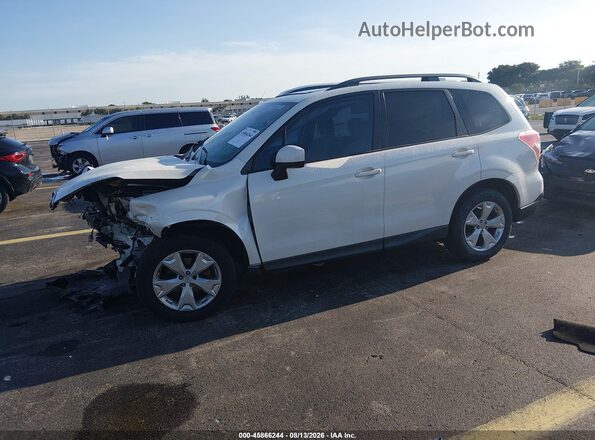 JF2SJADC0GH536315 2016 SUBARU FORESTER White Vista tres cuartos delantera izquierda
