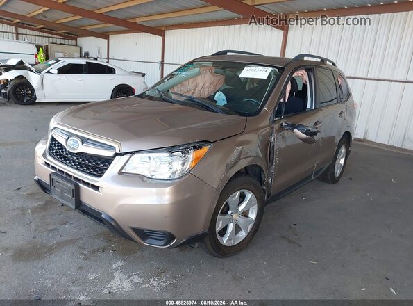 JF2SJADC1GH449393 2016 SUBARU FORESTER Beige Передня ліва чверть