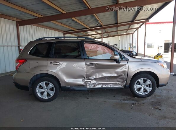 JF2SJADC1GH449393 2016 SUBARU FORESTER Beige Вид спереду