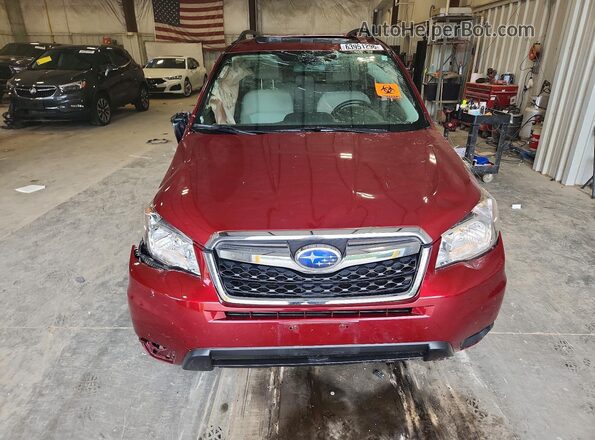 JF2SJADC1GH487917 2016 SUBARU FORESTER Red Front view