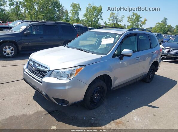 JF2SJADC1GH540955 2016 SUBARU FORESTER Silver Առջևի ձախ երեք քառորդ տեսարան