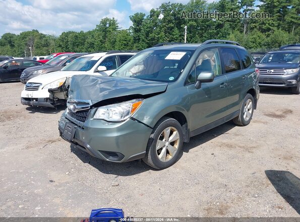 JF2SJADC3GH494612 2016 SUBARU FORESTER Green Vista tres cuartos delantera izquierda