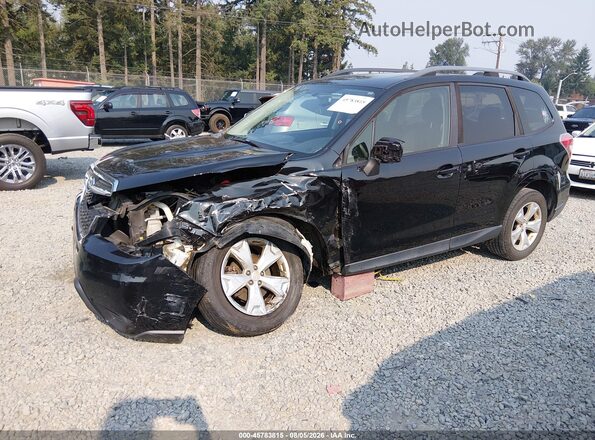 JF2SJADC3GH546255 2016 SUBARU FORESTER Черный Передняя левая четверть