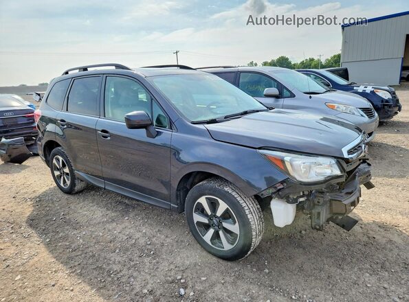 JF2SJADC3JH406018 2018 SUBARU FORESTER Угольный Передняя правая четверть