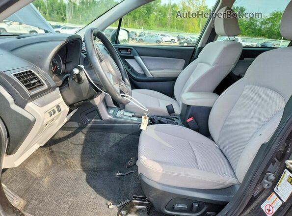 JF2SJADC3JH406018 2018 SUBARU FORESTER Угольный Вид салона спереди