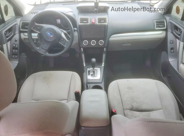 JF2SJADC4GH465314 2016 SUBARU FORESTER Silver Առջևի վահանակի տեսք