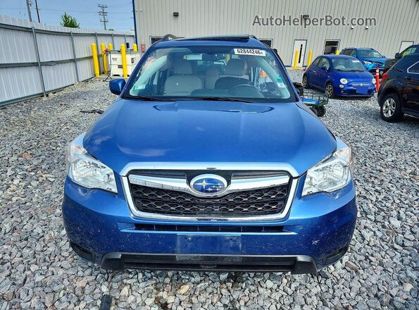 JF2SJADC4GH479844 2016 SUBARU FORESTER Blue Widok z przodu