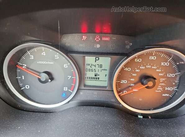 JF2SJADC4GH479844 2016 SUBARU FORESTER Blue Widok zestawu wskaźników