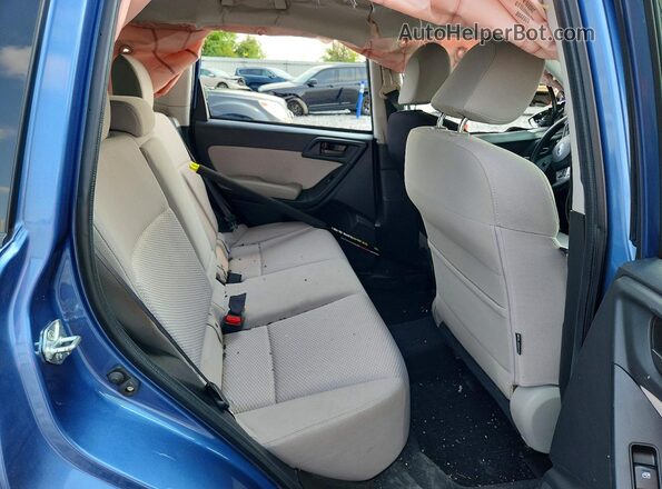 JF2SJADC4GH479844 2016 SUBARU FORESTER Blue Widok tylnych siedzeń