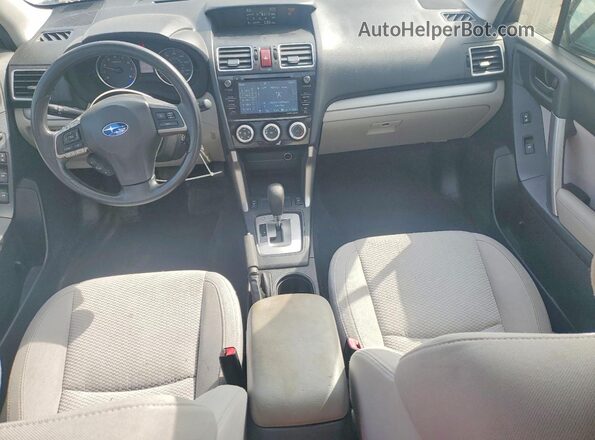 JF2SJADC4GH498670 2016 SUBARU FORESTER White წინა პანელის ხედი