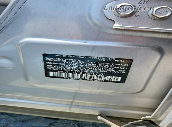 JF2SJADC5GH401301 2016 SUBARU FORESTER Серебряный Вид подкапотного пространства