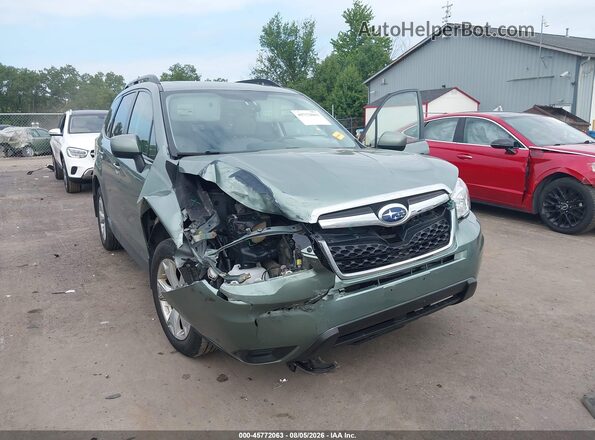 JF2SJADC5GH401427 2016 SUBARU FORESTER Green Front view