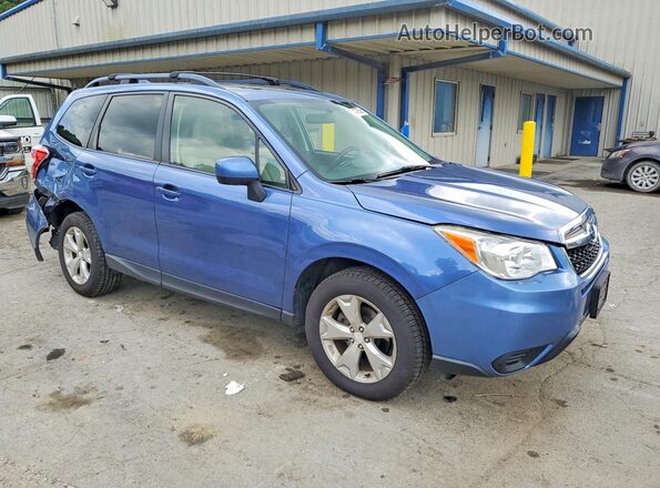 JF2SJADC5GH534883 2016 SUBARU FORESTER Blue Przód prawy
