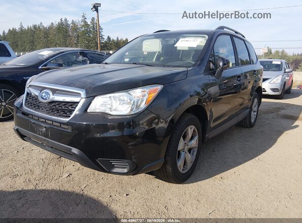 JF2SJADC5GH559590 2016 SUBARU FORESTER Black წინა მარცხენა ხედი სამი მეოთხედიდან