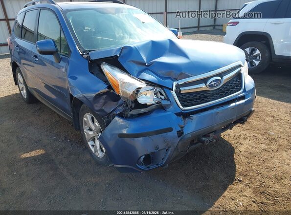 JF2SJADC6GG546112 2016 SUBARU FORESTER Blue Front view