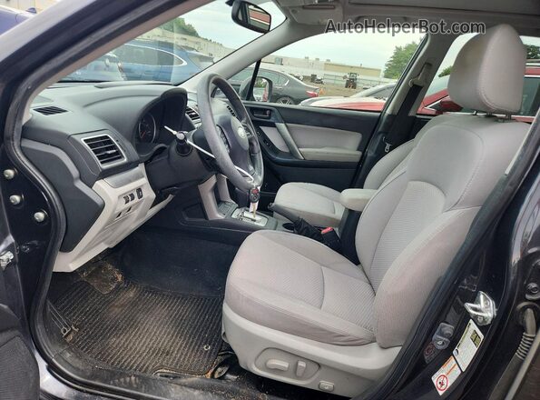 JF2SJADC6GH543348 2016 SUBARU FORESTER Charcoal წინა სალონის ხედი