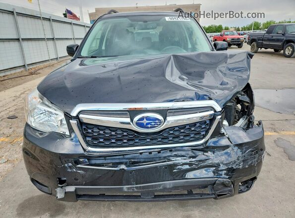JF2SJADC7GH433862 2016 SUBARU FORESTER Black Widok z przodu