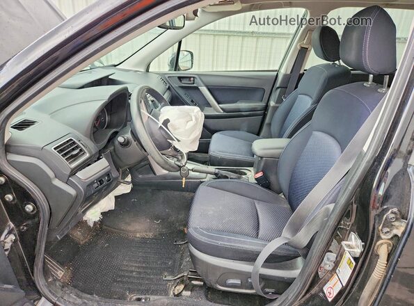 JF2SJADC7GH433862 2016 SUBARU FORESTER Black Widok wnętrza z przodu