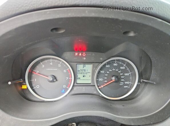 JF2SJADC7GH433862 2016 SUBARU FORESTER Black Widok zestawu wskaźników
