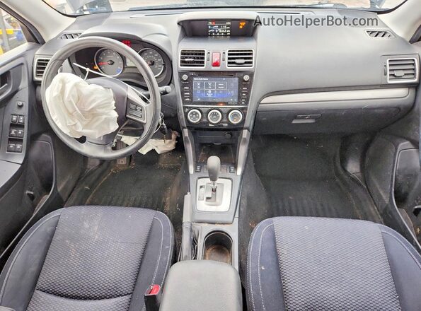JF2SJADC7GH433862 2016 SUBARU FORESTER Black Widok deski rozdzielczej