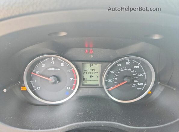 JF2SJADC7HH405397 2017 SUBARU FORESTER White Instrument cluster view