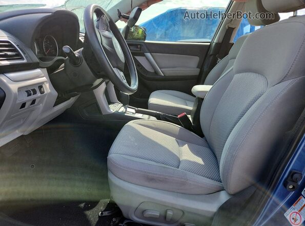 JF2SJADC8GH474386 2016 SUBARU FORESTER Blue წინა სალონის ხედი
