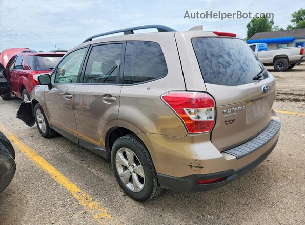 JF2SJADC8GH557980 2016 SUBARU FORESTER Желто-коричневый Задняя левая четверть