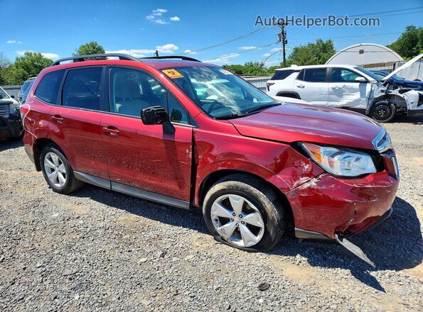 JF2SJADC9GH460237 2016 SUBARU FORESTER Burgundy Przód prawy