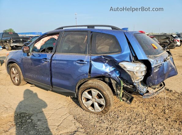 JF2SJADC9GH479967 2016 SUBARU FORESTER Синий Задняя левая четверть