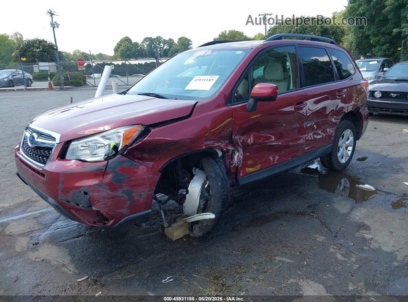 JF2SJADC9GH508223 2016 SUBARU FORESTER Red Vista tres cuartos delantera izquierda