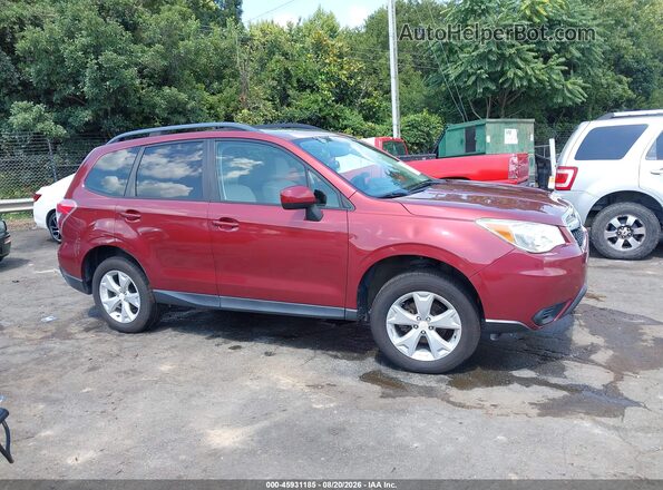 JF2SJADC9GH508223 2016 SUBARU FORESTER Red Vista interior trasera
