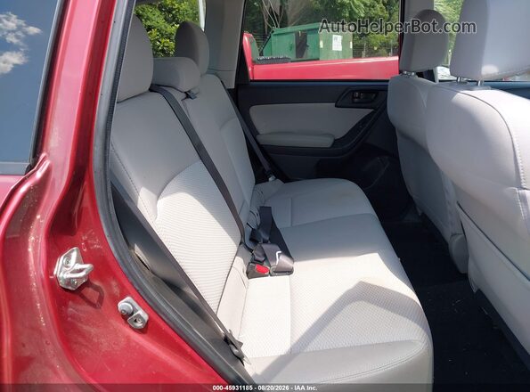 JF2SJADC9GH508223 2016 SUBARU FORESTER Red Vista de la etiqueta del VIN