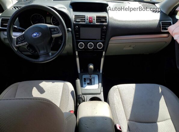 JF2SJADCXGH514953 2016 SUBARU FORESTER Серебряный Вид салона спереди