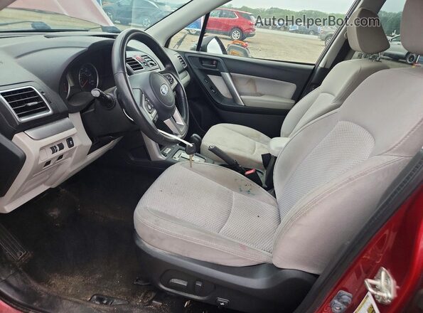JF2SJAEC0HH471756 2017 SUBARU FORESTER Красный Вид салона спереди