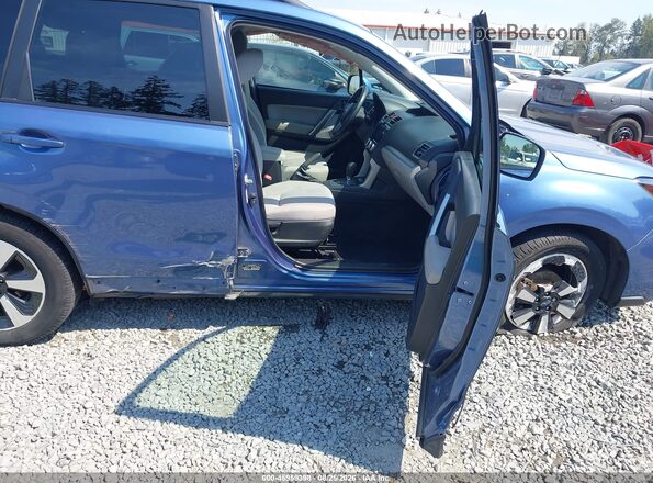 JF2SJAEC0JH515891 2018 SUBARU FORESTER Синий Вид салона спереди