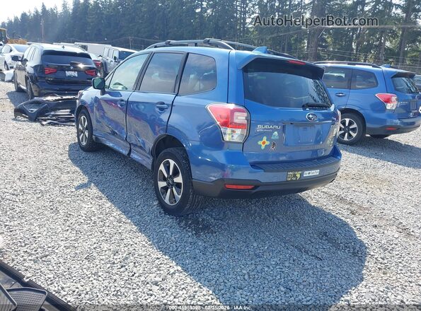 JF2SJAEC0JH515891 2018 SUBARU FORESTER Синий Задняя левая четверть