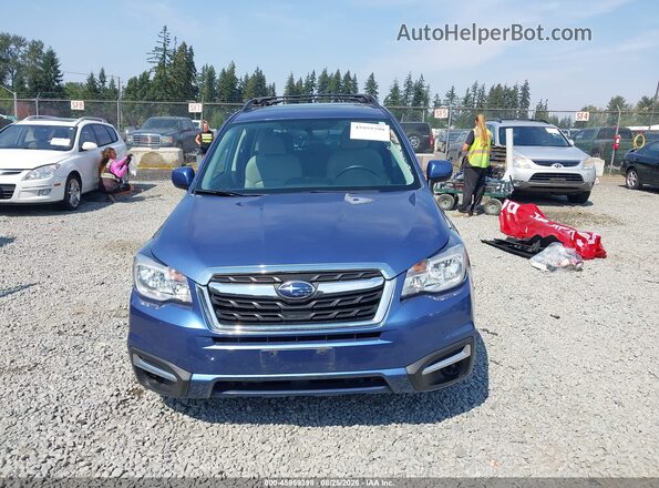 JF2SJAEC0JH515891 2018 SUBARU FORESTER Синий Вид щитка приборов