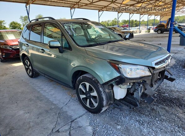 JF2SJAEC1JH568499 2018 SUBARU FORESTER Green Przód prawy