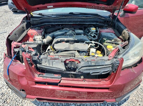 JF2SJAEC2HH596435 2017 SUBARU FORESTER Red Սալոնի հետևի տեսք