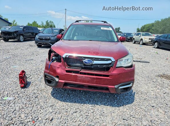 JF2SJAEC2HH596435 2017 SUBARU FORESTER Red Դիմացի տեսք