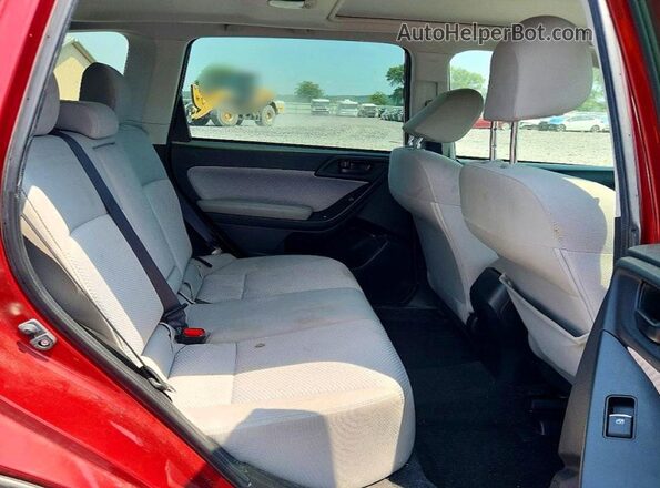 JF2SJAEC2HH596435 2017 SUBARU FORESTER Red Հետևի նստատեղերի տեսք