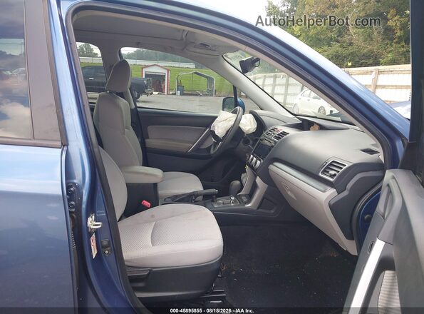 JF2SJAEC2JH489830 2018 SUBARU FORESTER Blue Widok wnętrza z przodu