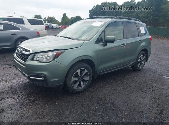 JF2SJAEC3HH405492 2017 SUBARU FORESTER Green Առջևի ձախ երեք քառորդ տեսարան