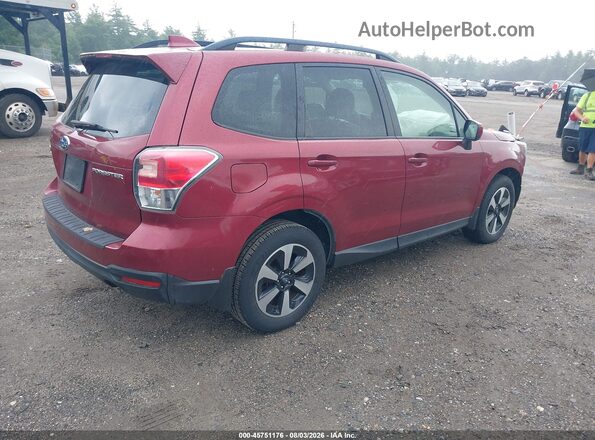 JF2SJAEC3JH444203 2018 SUBARU FORESTER Красный Задняя правая четверть