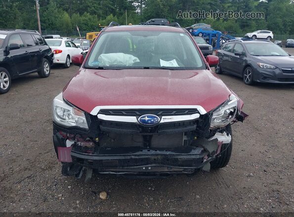 JF2SJAEC3JH444203 2018 SUBARU FORESTER Красный Вид спереди