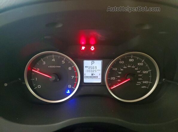 JF2SJAEC4HH591169 2017 SUBARU FORESTER Burgundy Instrument cluster view